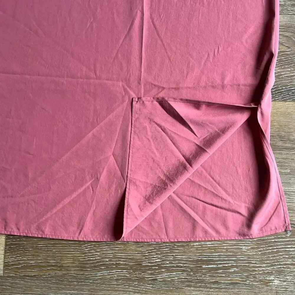 NWOT Eileen Fisher CHUTNEY Sandwashed Tencel Bateau Neck Midi Shift Dress M $228 - Picture 3 of 6
